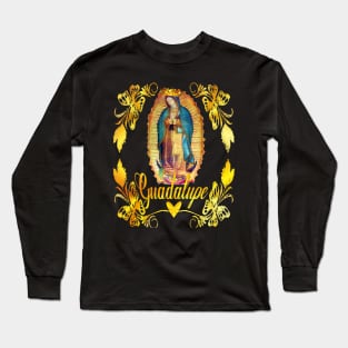 Our Lady of Guadalupe Virgin Mary Mexico Mexican Virgen Maria 105 Long Sleeve T-Shirt